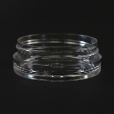 1/2 oz 53/400 Clear Thick Wall Straight Base PS Jar