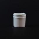 1 oz 43/400 Regular Wall Straight Base White PP Jar