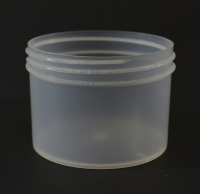 8 oz 89/400 Regular Wall Straight Base Natural PP Jar