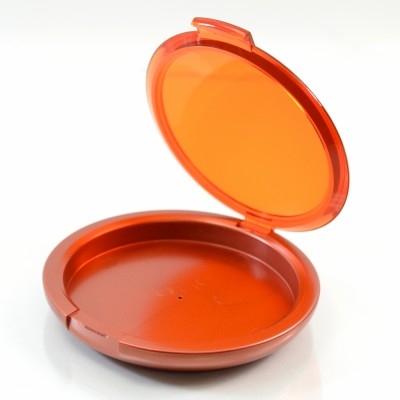 Compact XL Round ABS Orange Pinned-Hinge 3.800' x 0.835'