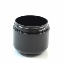 2 oz 58/400 Double Wall Round Base Black PP Jar