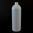 16 OZ 24/410 Royalty Round Natural HDPE Bottle - 240/case