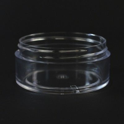 2 oz 70/400 Clear Thick Wall Straight Base PS Jar