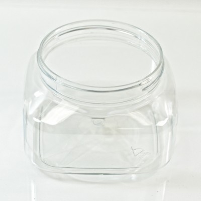 8 Oz SQUARE Clear JARS Empty Plastic Cosmetic Containers PET Jars with –  Grand Parfums II