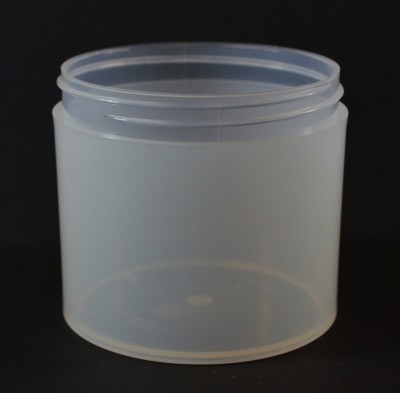 12 oz 89/400 Natural Thick Wall Straight Base PP Jar