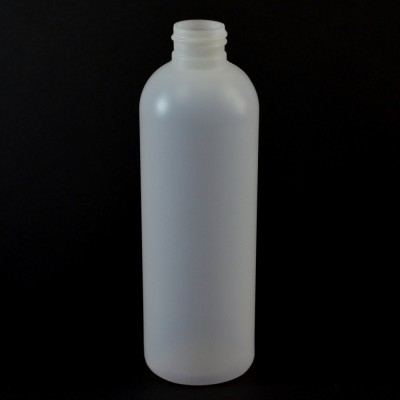 8 oz 24/410 Royalty Round Natural HDPE Bottle