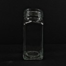 4 OZ 43/485 Flint Square Food Glass Jar
