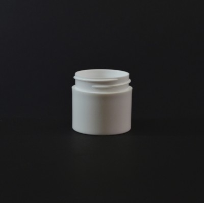 1 OZ 43/400 Thick Wall Straight Base White PP Jar - 616/Case