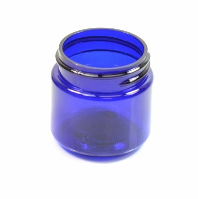 1 oz 38/400 Wide Mouth Cobalt Blue PET Jar
