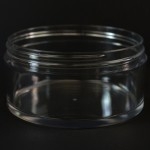 10 oz 100/400 Heavy Wall Low Profile Clear PETG Jar