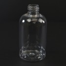 2 oz 20/410 Squat Boston Round Clear PET Bottle