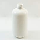 12 oz 24/410 Boston Round White HDPE Bottle