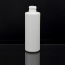 6 oz 24/410 Cylinder Round White HDPE Bottle