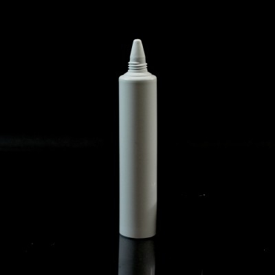 1/2 oz White MDPE Tube 3/4 X 3 1/8 with White Dispenser Tip Stand Up Cap