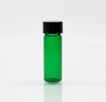 1 DRAM Screw Thread Emerald Glass Vial 13/425