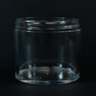 300 ML 83/400 Heavy Wall Low Profile Clear PETG Jar