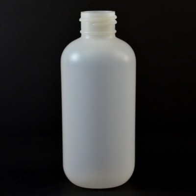 5 oz 24/410 Boston Round Natural HDPE Bottle