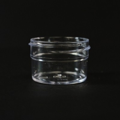 1/2 oz 43/400 Regular Wall Straight Base Clear PS Jar