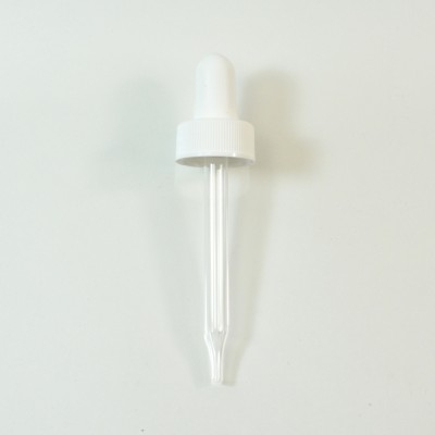 20/400 White Glass Dropper Assembly 7 X 76