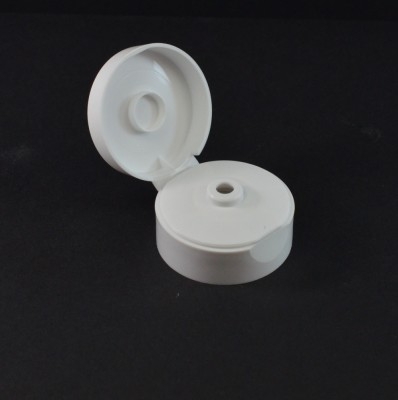 2' Diameter White Flip Top Dispensing Cap .250 Orifice