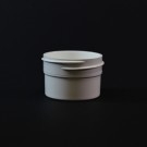 1/2 OZ 43/400 Regular Wall Straight Base White PP Jar - 1664/Case