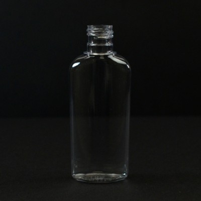 1 oz 15/415 Classic Oval Clear PET Bottle