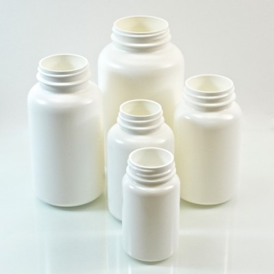 White HDPE Pharmaceutical Packers