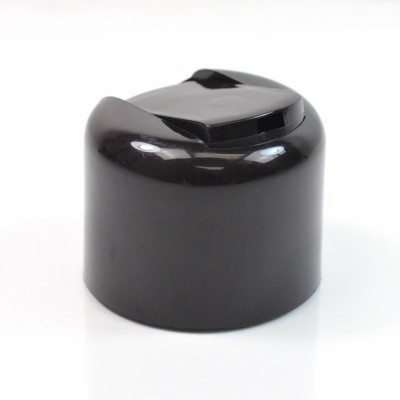 24/410 Smooth Black Presstop Symmetrical Dispensing Cap PP to 8 oz