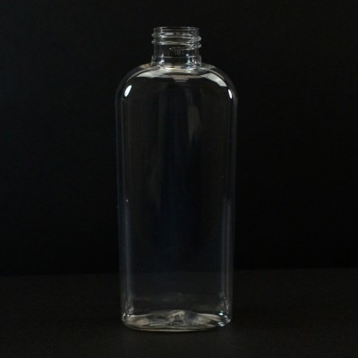 6 oz 24/410 Classic Oval Clear PET Bottle