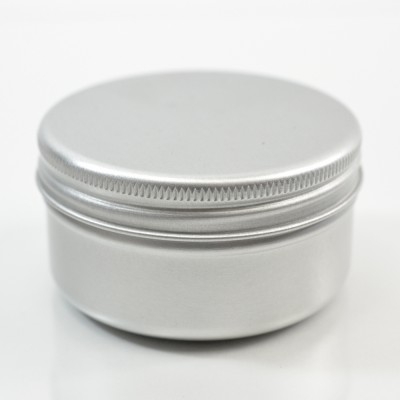 50 ML Aluminum Metal Straight Base Jar