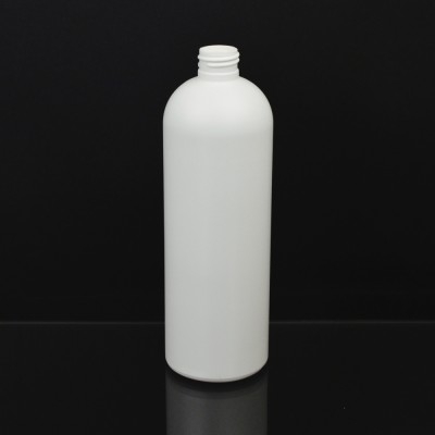 17 oz 24/410 Royalty Round White HDPE Bottle