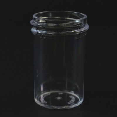 7/8 oz 33/400 Regular Wall Straight Base Clear PS Jar