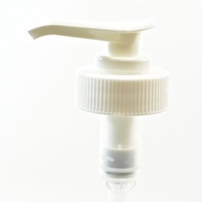 28/400 Lotion Pump Ribbed White