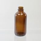 4 oz Boston Round 22/400 Amber Glass Bottle