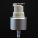 24/410 Treatment Pump Matte Silver/White/Clear Hood