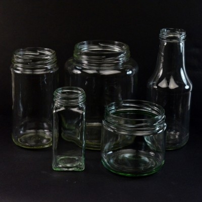 4 oz. Clear Glass Round Spice Jars (48-485)