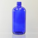 16 oz Boston Round 28/400 Cobalt Glass Bottle