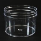 8 oz 89/400 Regular Wall Straight Base Clear PS Jar