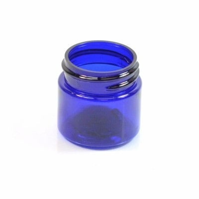 1/2 oz 33/400 Wide Mouth Cobalt Blue PET Jar