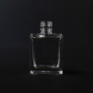 1/2 oz 13/415 Rectangular Clear Glass Bottle