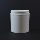 16 oz 89/400 White Thick Wall Straight Base PP Jar