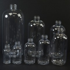 Boston Round Plastic Bottles