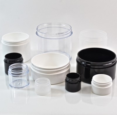 Flat Bottom 3oz Glass Jar and Black Dome Lid