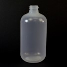 12 oz 24/410 Boston Round Natural HDPE Bottle