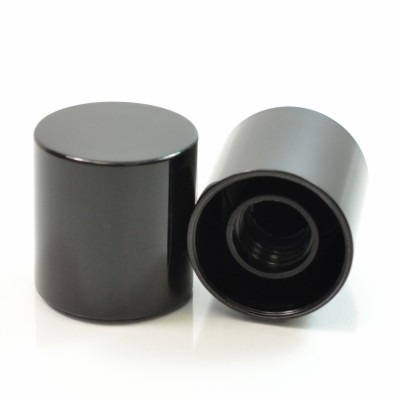 13/415 Nail Polish PP Cap Fine Ribbed  Black