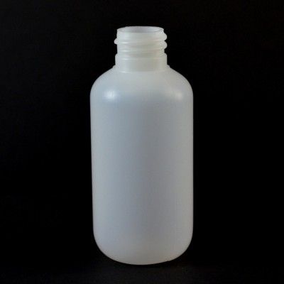 2 oz 20/410 Boston Round Natural HDPE Bottle