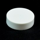 38/400 White Smooth Straight PP Cap / Unlined