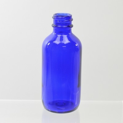 2 oz Boston Round 20/400 Cobalt Glass Bottle