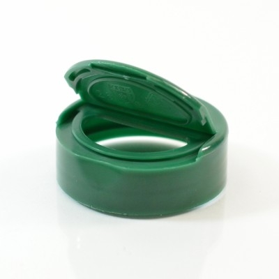 38/400 Smooth Dark Green NutraFlapper Dispensing PP Cap 