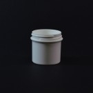1/2 oz 48/400 Regular Wall Straight Base White PP Jar